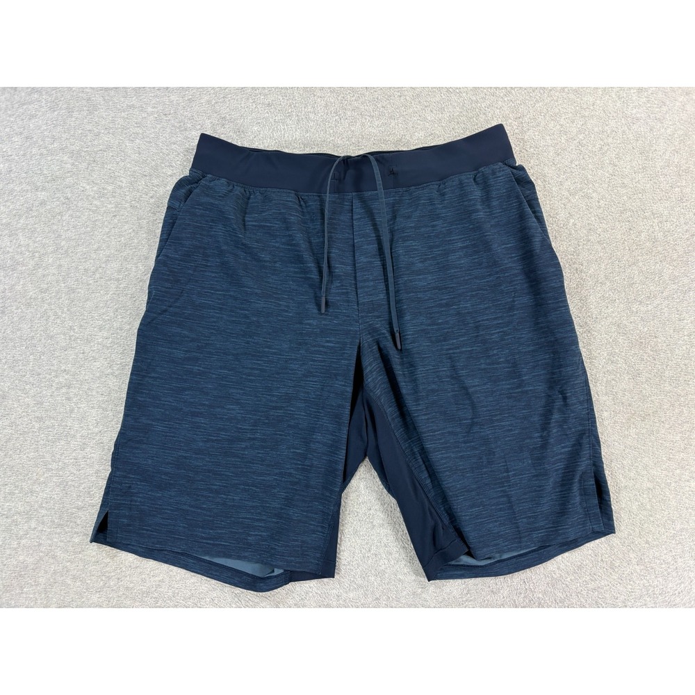 Lululemon Unlined Performance Athletic Shorts (Men's XL) Blue - 12"